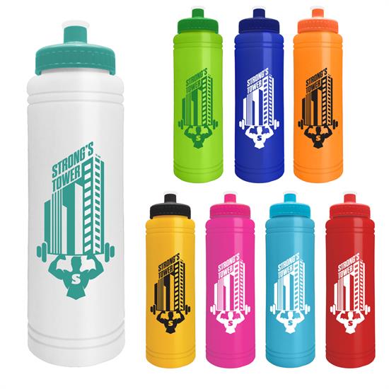 WB25 - Slim Line - 25 oz. Water Bottle with Push-Pull Lid